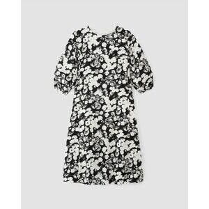 Everlane The Linen A-Line Midi Dress Size 8 Floral European Flax Cottage Neutral
